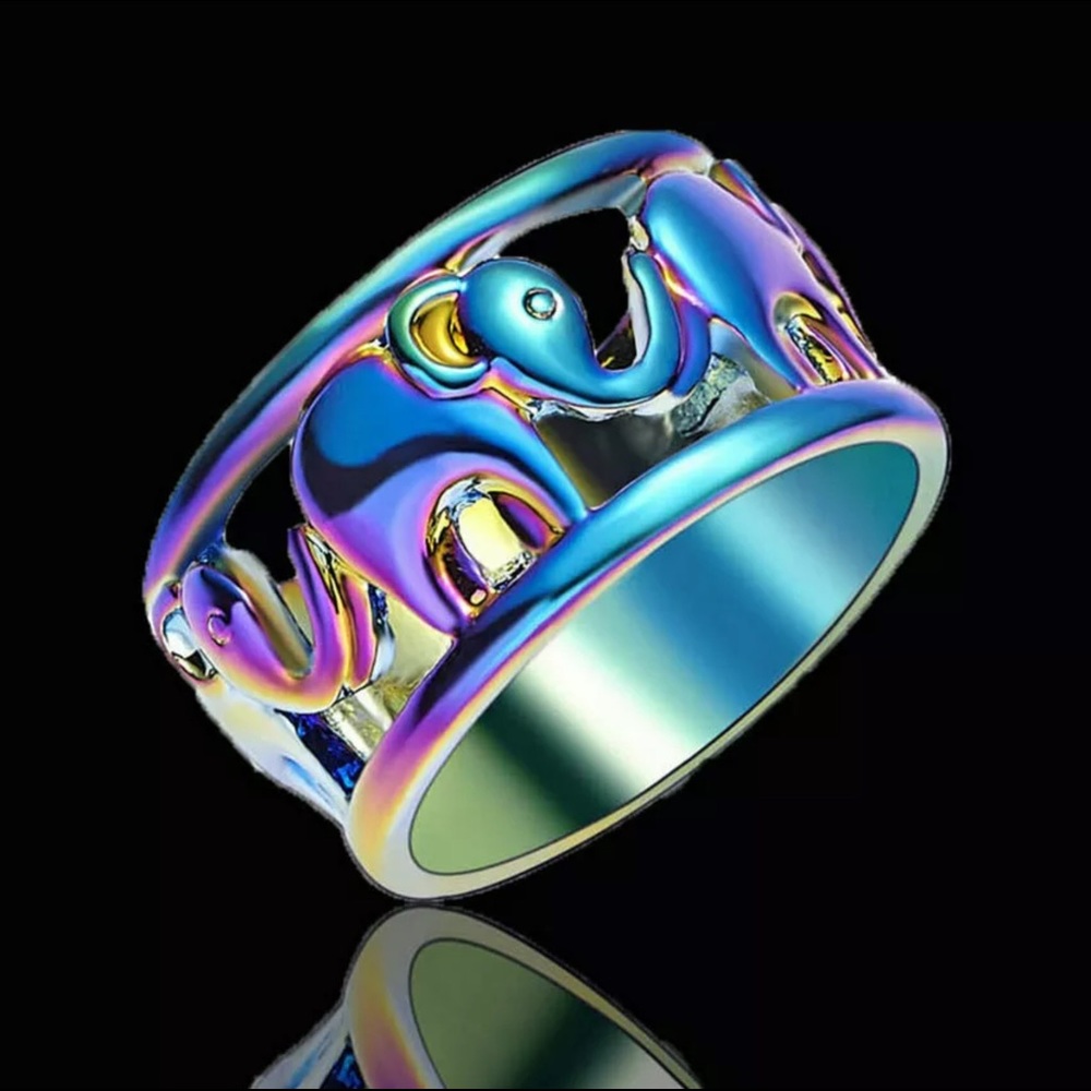 BRAND NEW 18KTRGF ELEPHANT RING - Picture 8 of 8
